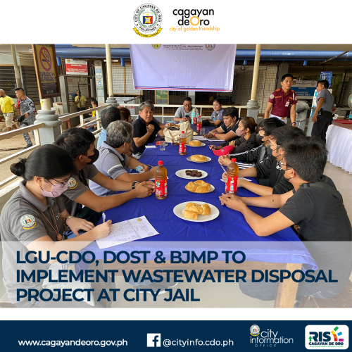 LGU-CDO, DOST &amp; BJMP TO IMPLEMENT  WASTEWATER DISPOSAL PROJECT AT CITY JAIL
