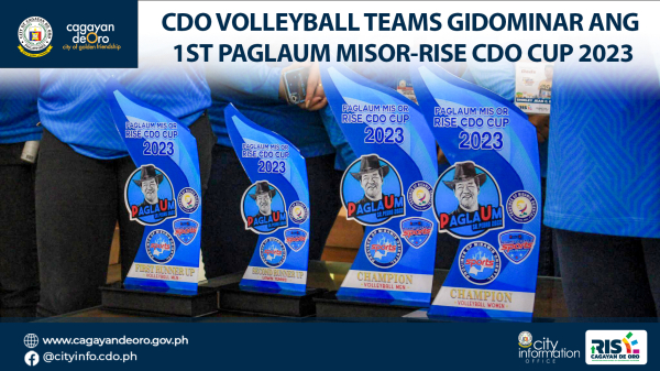 CDO VOLLEYBALL TEAMS GIDOMINAR ANG  1ST PAGLAUM MISOR-RISE CDO CUP 2023