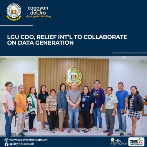 LGU CDO, RELIEF INT’L TO COLLABORATE ON DEMAND &amp; EVIDENCE GENERATION