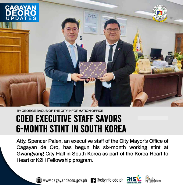 CDEO EXECUTIVE STAFF SAVORS  6-MONTH STINT IN SOUTH KOREA