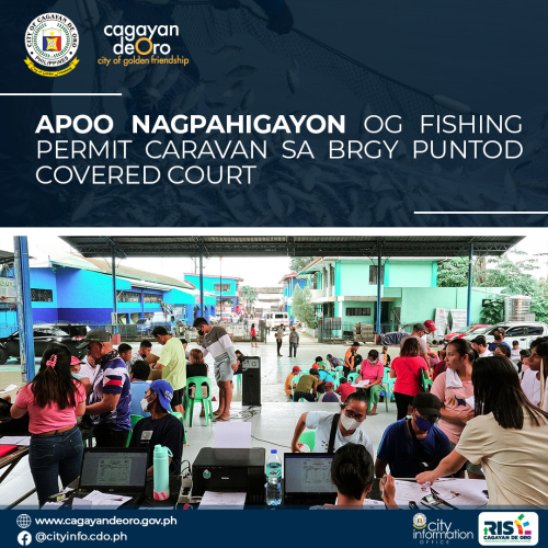APOO NAGPAHIGAYON OG FISHING PERMIT CARAVAN SA BRGY PUNTOD COVERED COURT