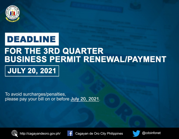 LOOK: Deadline sa 3rd qtr business permit  renewal gitakda karong Hulyo 20
